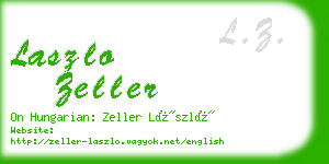 laszlo zeller business card